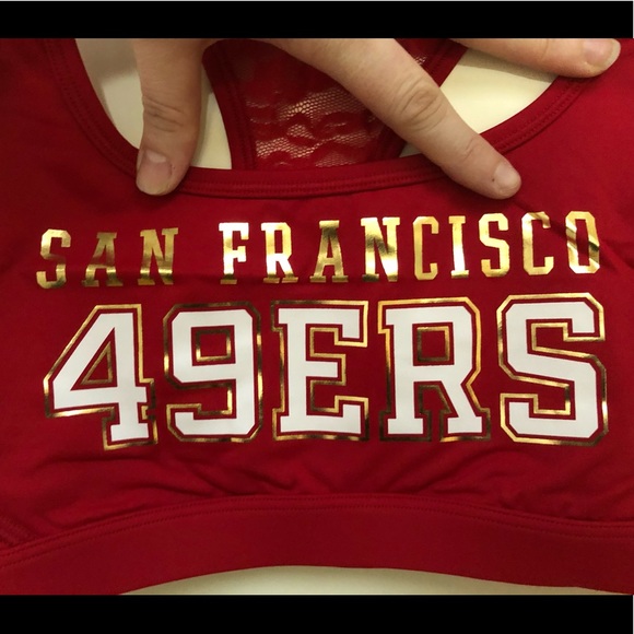 NWT Rare HTF VS Pink SF Niners Sports Bra 49ers - Picture 2 of 6